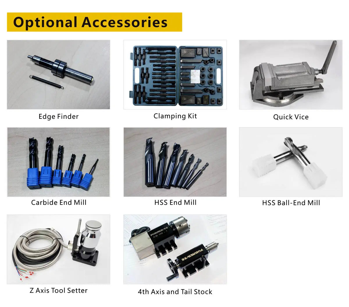 Small CNC Lathe optional accessories